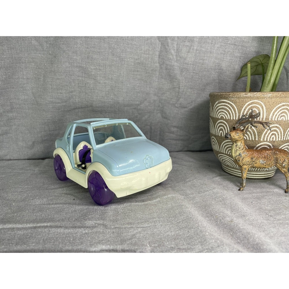 Vintage 2001 Polly pocket blue and purple glitter car/jeep